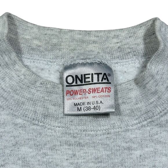 Vintage 1980s Chicago Plaid Spell Out Crewneck Sweatshirt - Picture 3 of 4